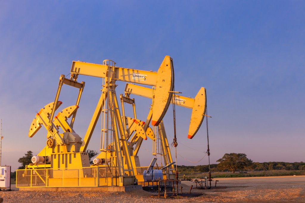 Picture of pump jacks in Midland, Texas